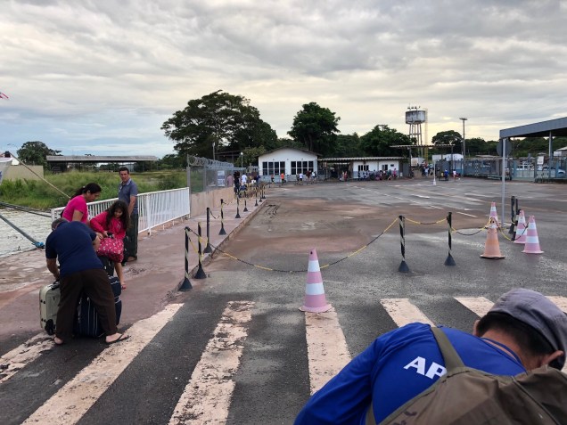 No Karim in the arrival area at the port